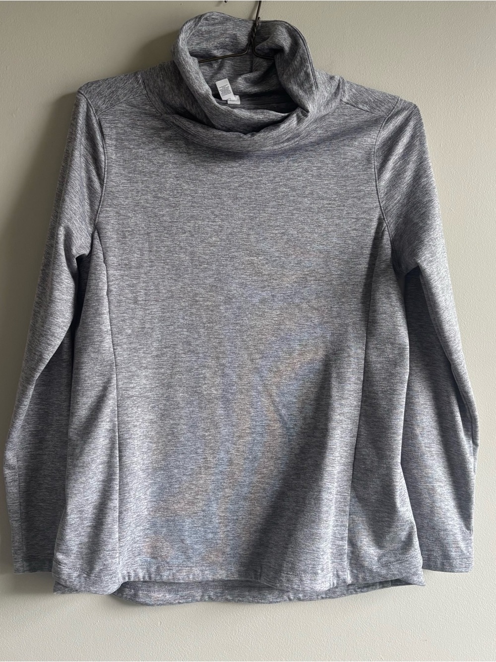 Apana Heather Gray Cowl Neck Pullover
